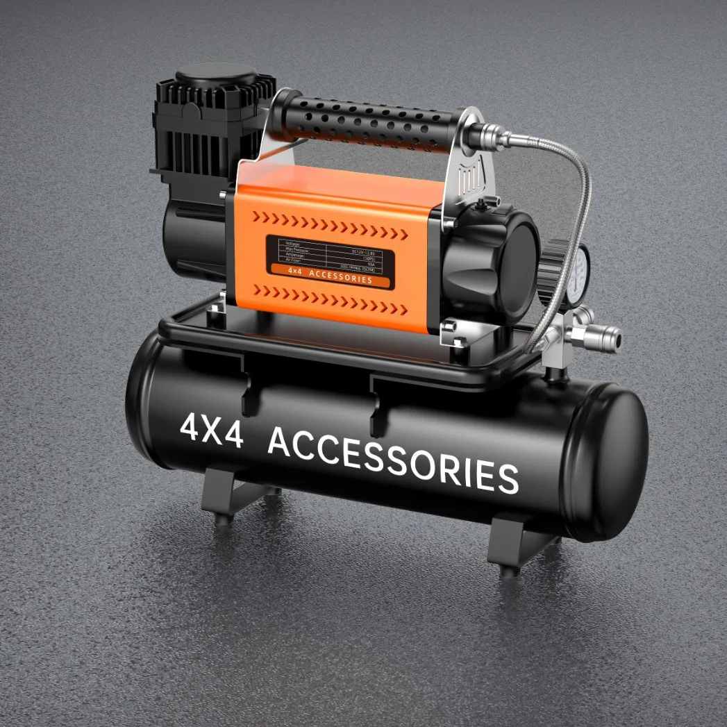 

40 double air storage tanks, car air pump, electric high pressure car 12V pump, high power with storage tank