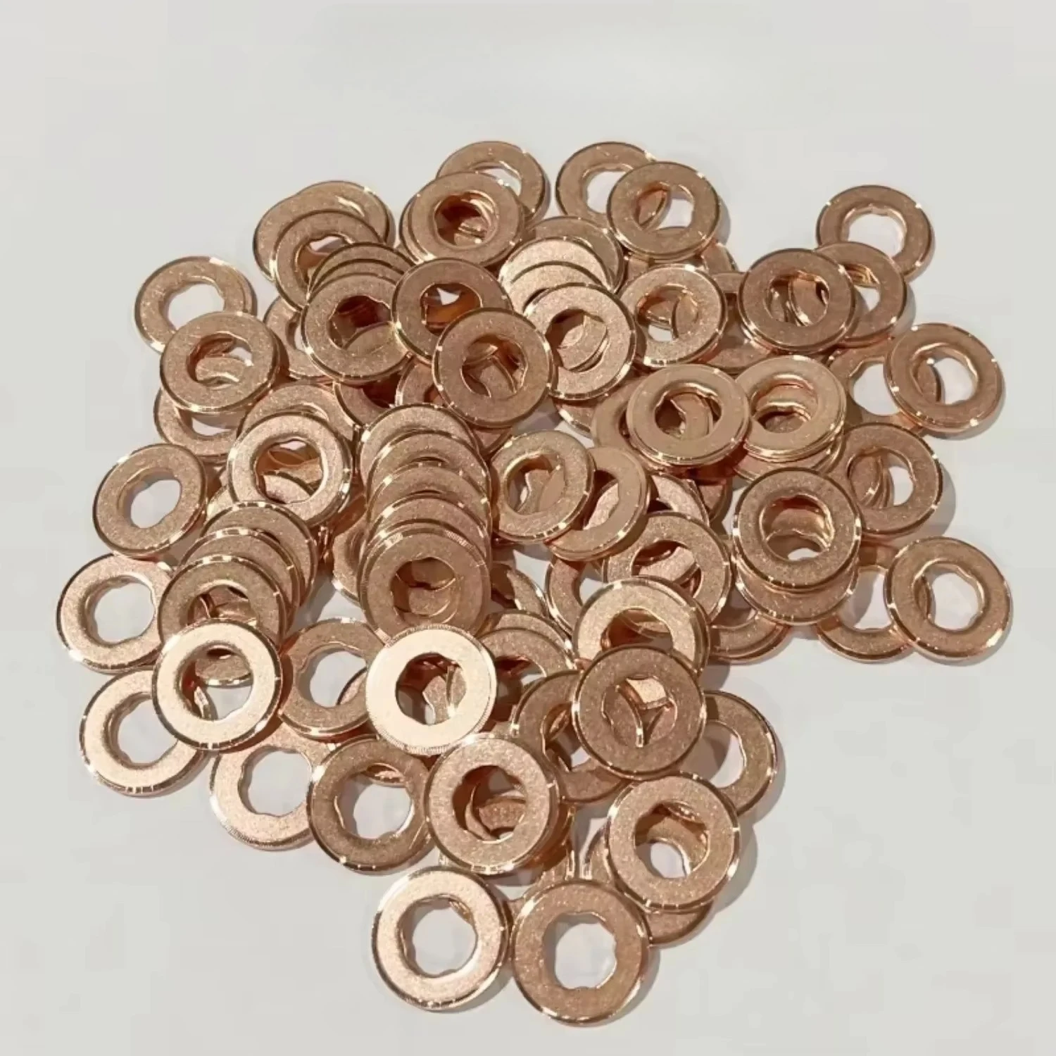 100PC  F00VC17503 Diesel Injector Copper Washer F00VC17504 Auto Nozzle Shim F00VC17505 for BOSCH 1.5mm 2mm 2.5mm 3mm Thickness