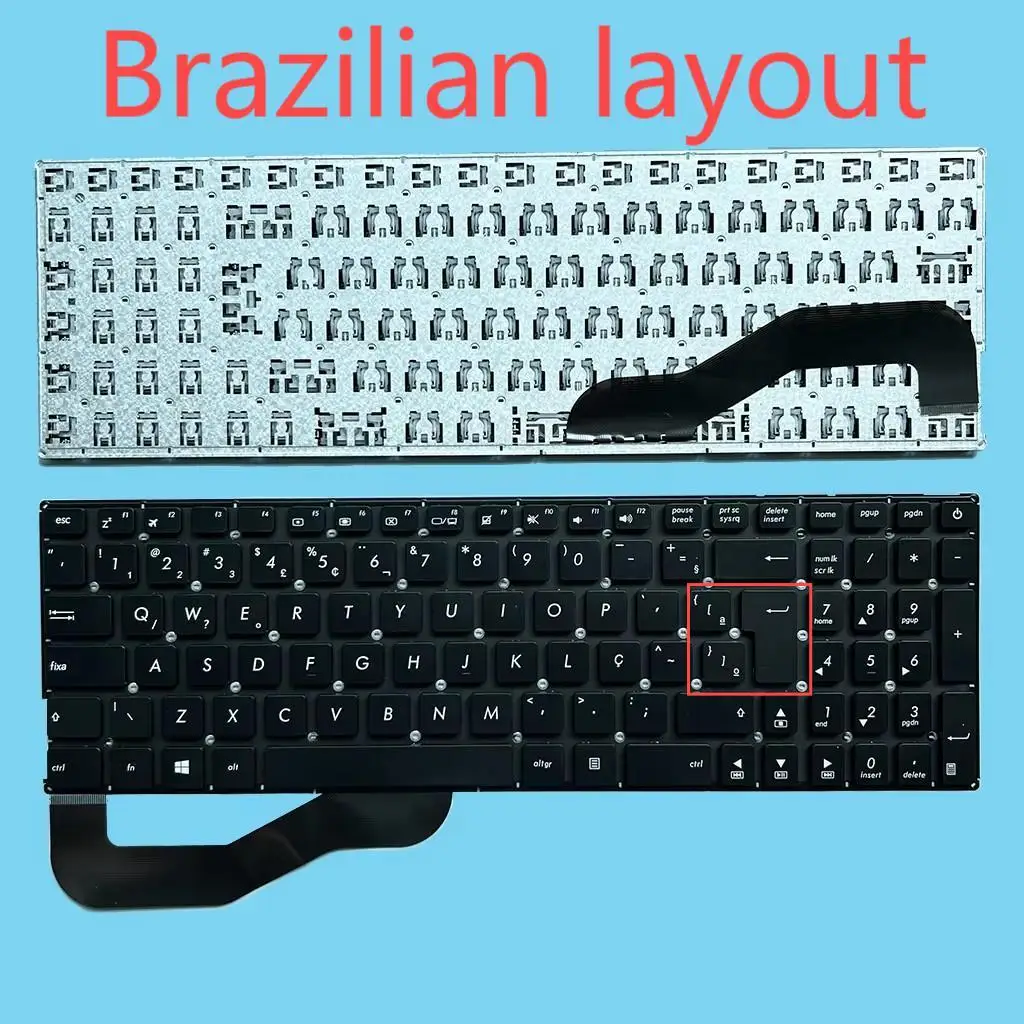X540 Brazil/Arabic Keyboard For Asus X543 X540L X540LA X544 X540LJ X540S X540SC R540L R540LA R540LJ R540S R540SA X543M X543LA BR