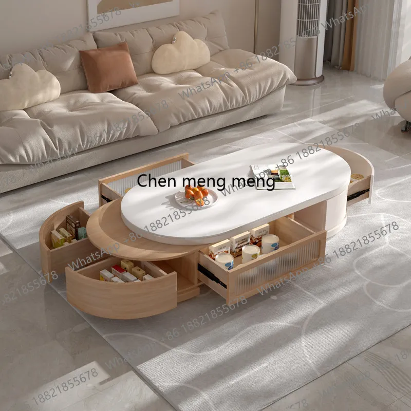 

Luxury Modern Coffee Tables Design Decoration Space Saving Salon Coffee Tables Living Room Floor Mesa De Centro Sala Furniture