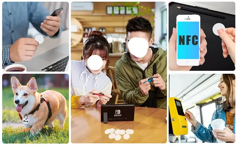 30/40 Pieces NFC Ntag216 888 Bytes Tag Sticker Label Key Tags Token Patrol Badge Self-adhesive Tag 13.56MHz ISO14443A Sticker