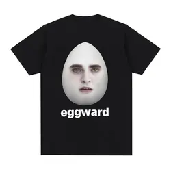 Twilight Eggward Funny Meme T Shirt Edward Cullen Parody Tees Robert Pattinson T-shirt Men Women Fashion Oversized Cotton Tshirt