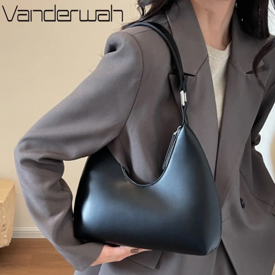

Winter Style Underarm Shoulder Hand Bags for Women PU Leather Armpit Hobo Bag 2025 Luxury Designer Purses and Handbag Small Tote