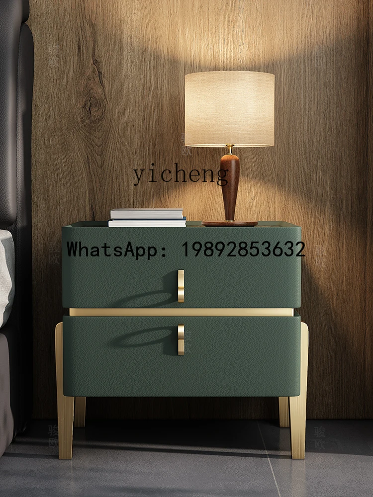 

B-3 bedside table large flat bedroom luxury bedside home original solid wood bedside table
