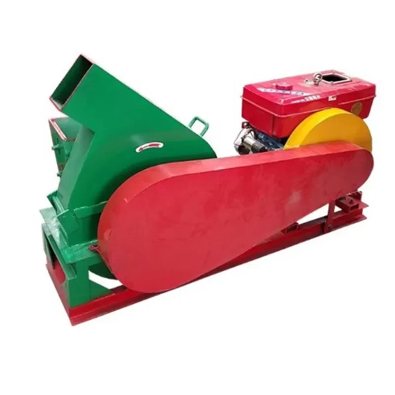1-3 Ton Log Pine Wood Chipper Machine Industrial Wood Crusher for Manufacturing Wood Chips Factory Direct Sale Support