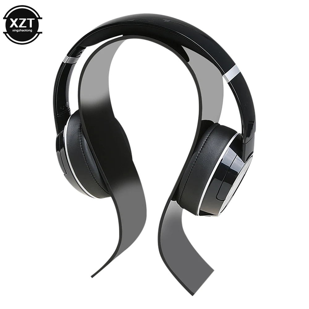 U-shaped Acrylic Headphone Rack Headphone Rack Display Rack Desktop Portable Headphone Accessories Desktop Storage Rack 헤드셋 거치대