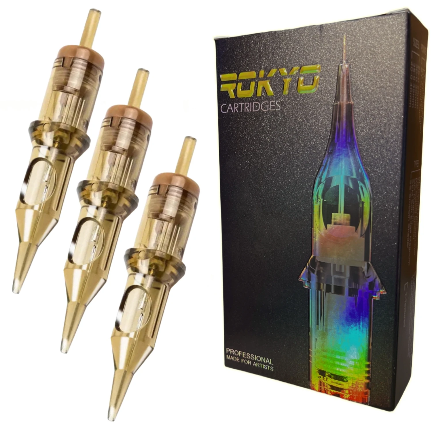 

2026 Premium Tattoo Needles Cartridge Sterilized Safety Needle RS/RL/RM/M1 With Membrane For Tattoo Pen Machine Grip 20PCS