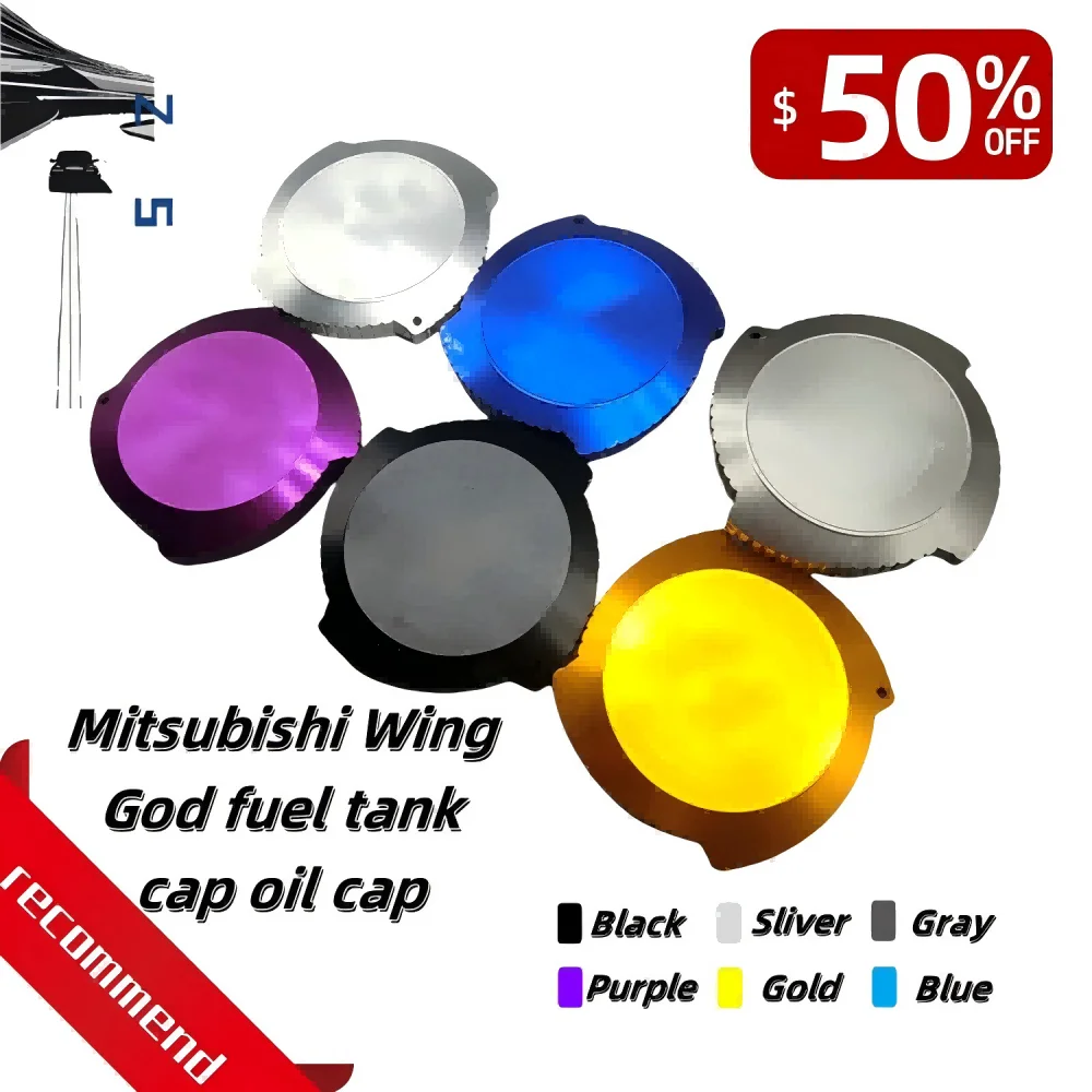 

Gasoline Cap Mitsubishi Winged God Personality Aluminum Alloy Car Accessories Modification Engine Oil Cover Gas Fuel Exterior