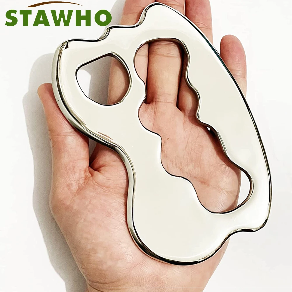 

Handed Stainless Steel Scraping Board Body Scrapper Plate For Release Pain Relief Guasha Tool Physiotherapy Body Massage Tools