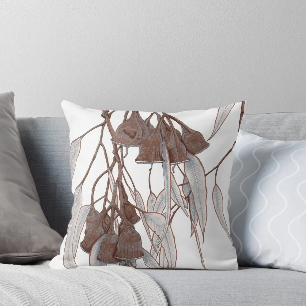 

Eucalyptus gum nuts bronze silver Throw Pillow Room decorating items Couch Pillows Christmas Pillow Covers pillow