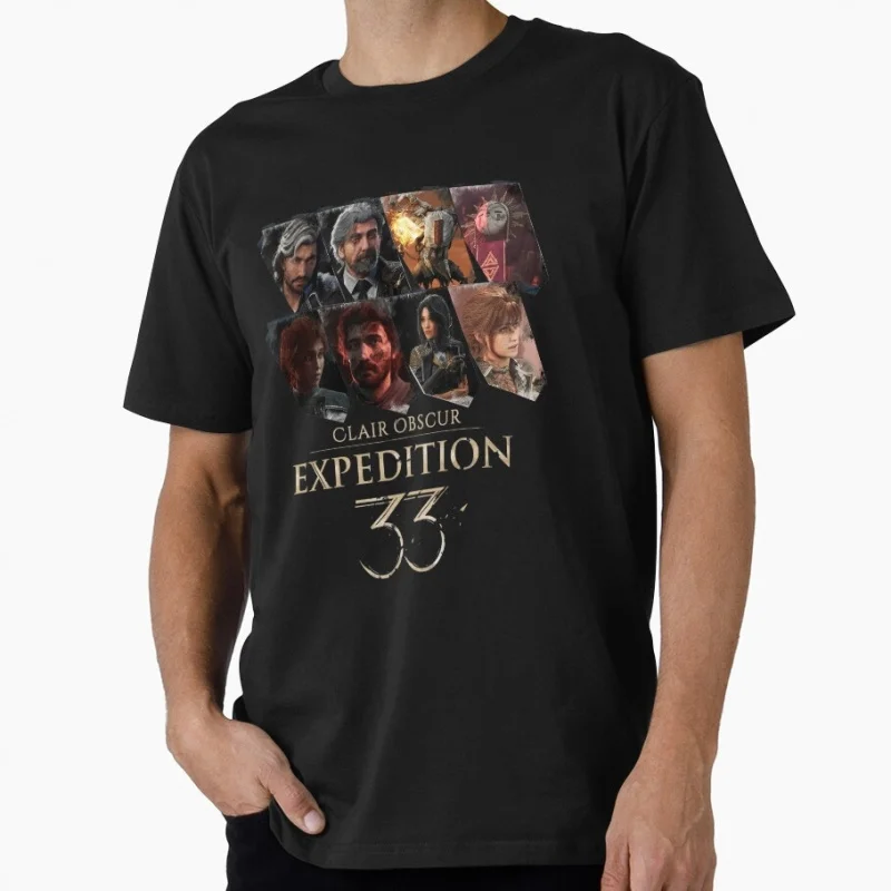 

0409 Expedition 33 RPG video game 2025 Gift tee for gamer 100% cotton printed Men's Short Sleeve Graphic T-Shirt All size tops
