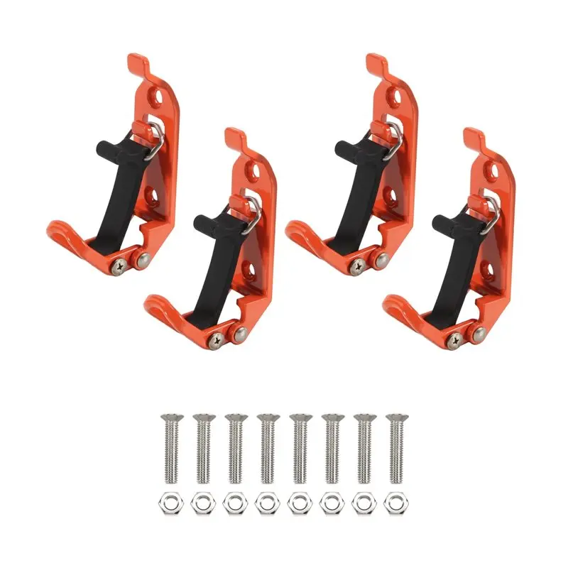 AC88-Fist Clamp Car Trailer RV Boat Home Accessories Orange For Mounting Tools Equipment Auto Wall Mounting Brackets