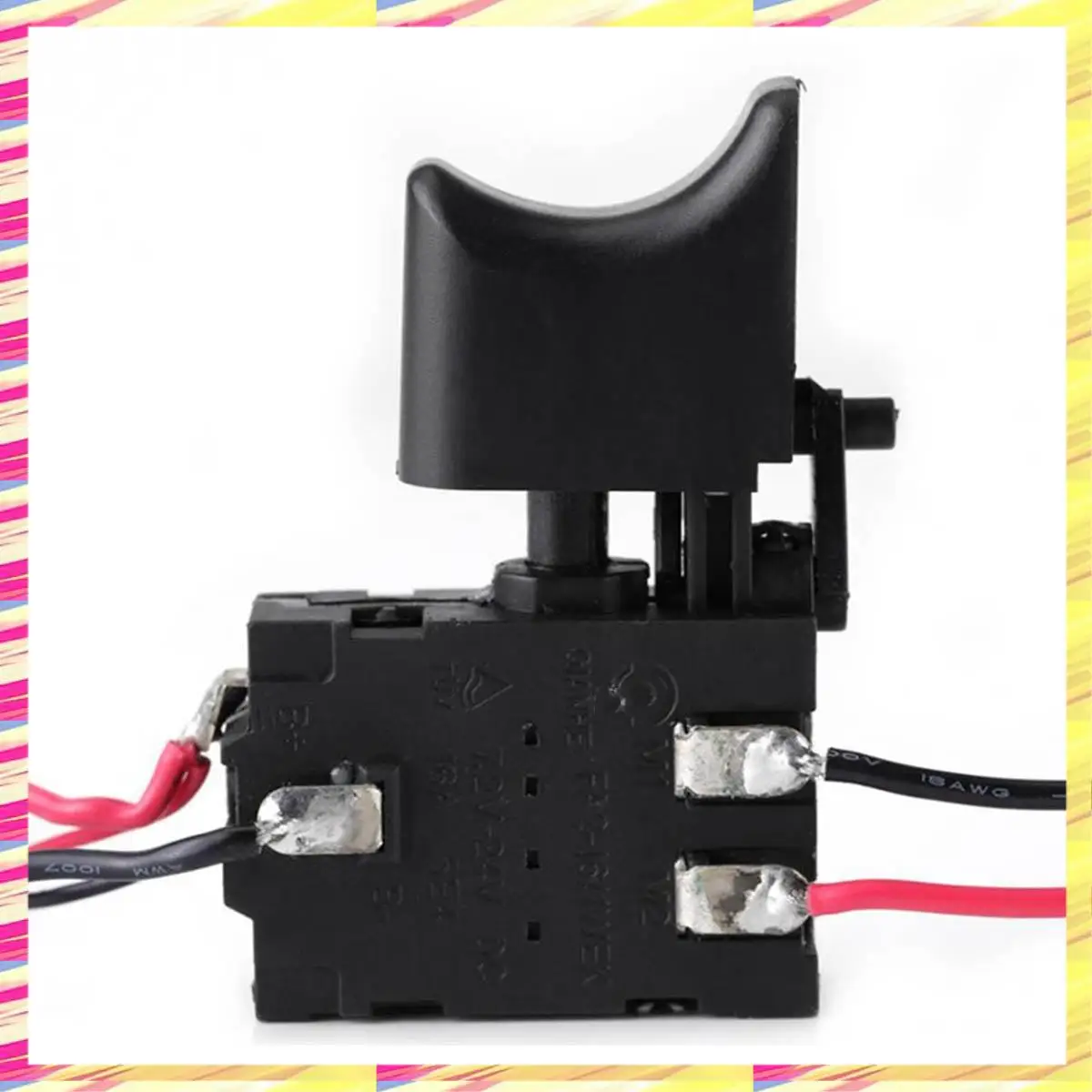 ABJJ 2 قطعة مفتاح التحكم في الحفر الكهربائي مثقاب لاسلكي الزناد التبديل زر التحكم في السرعة تيار مستمر 7.2 فولت-24 فولت 16A للأدوات الكهربائية #5