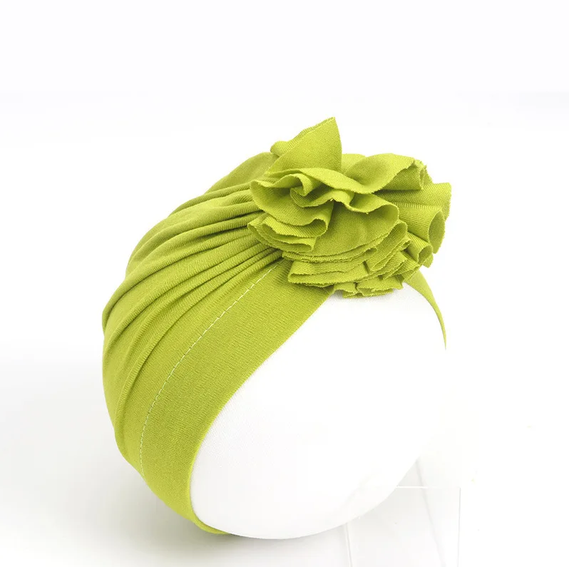 Chapeau turban à fleurs pour nouveau-né, couvre-chef d\'hôpital, chapeau en coton, cadeau de fête préChristophe, accessoires photo