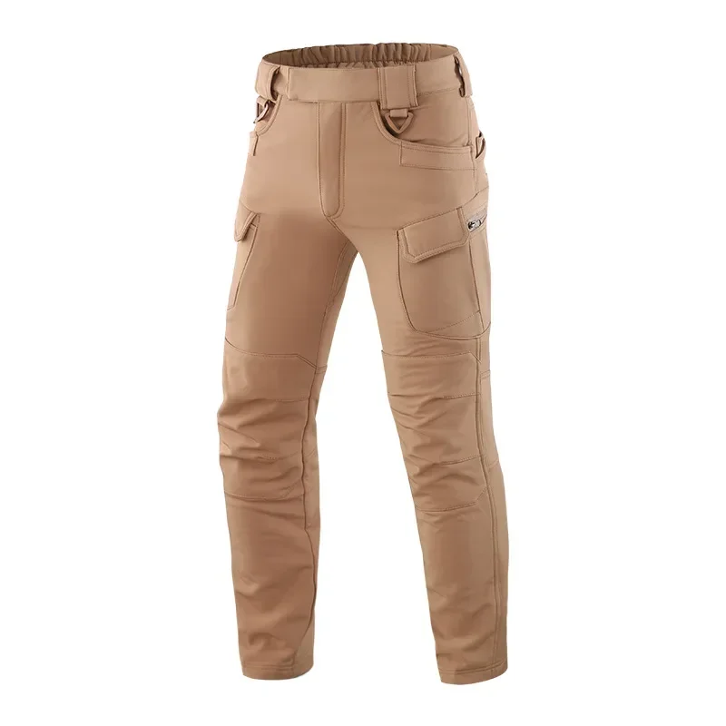 

Softshell Warm Pants Men's Waterproof Sharkskin Fleece Working Trousers Outdoor Windproof Thickened Wear-resistant Cargo Pants