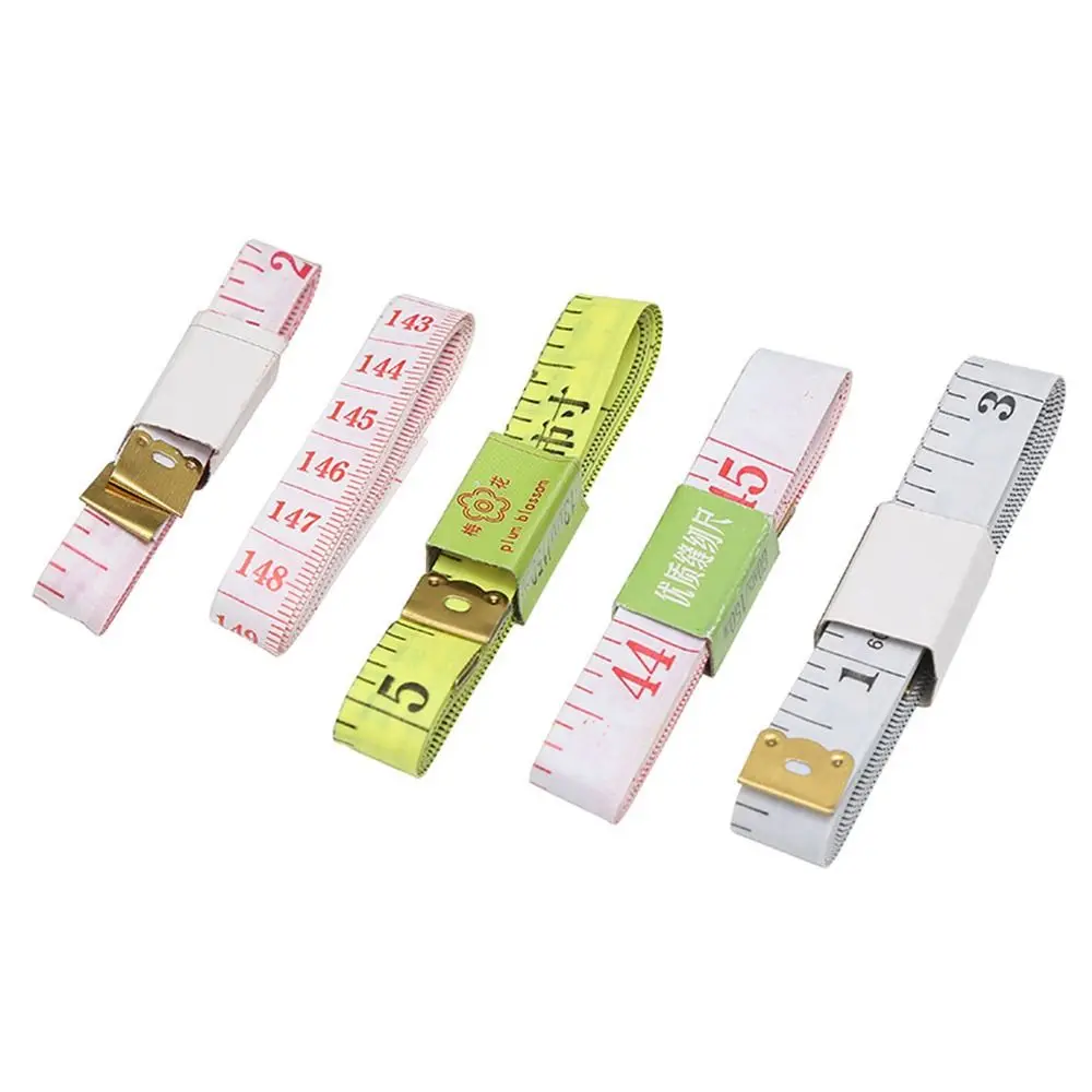 Durable 60in Soft Tape Measures Double Scale Mini Body Measuring Ruler Clothes Tailor Ruler