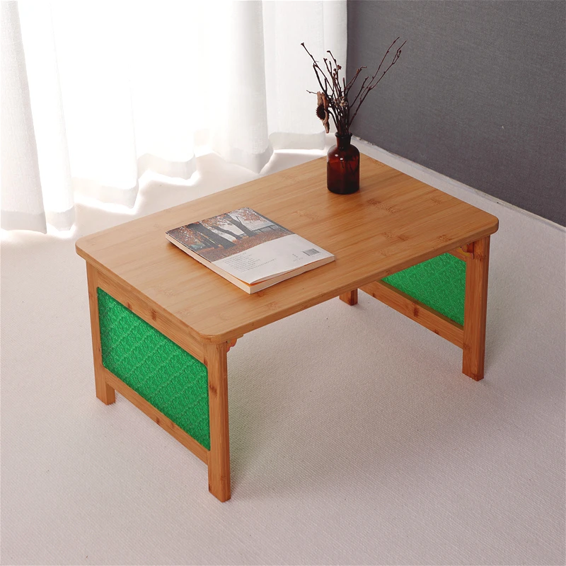 

Foldable Computer Desk on The Bed, Tatami Window Sill Bamboo Table, Study Low Table, Bay Window Coffee Table,Japanese Furniture