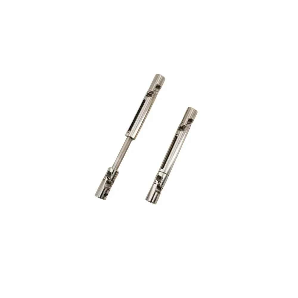 Set 2 pezzi albero di trasmissione in metallo albero di trasmissione CVD con albero manica da 3 mm a 4 mm per parti di aggiornamento MN78 MN82 LC79 1/12 RC Ca