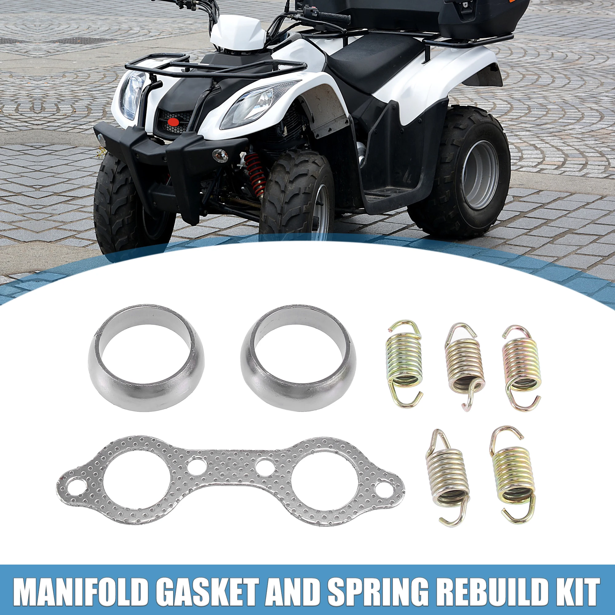 

Motoforti ATV Exhaust Pipe Manifold Gasket and Spring Rebuild Kit for Polaris Sportsman 600 700 3610047 5811511