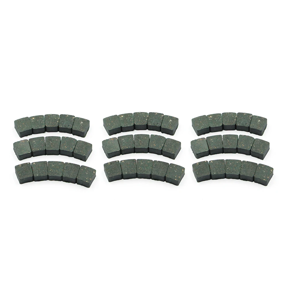 Almofadas de embreagem verdes em formato quadrado abs, de alta qualidade, para 2 tempos, 49cc, 66cc, 80cc, motor a gás, bicicleta motorizada, peças de reposição
