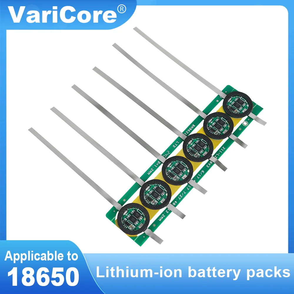 1-20 SZTUK 18650 3,7 V 1 S BMS Płyta zabezpieczająca baterię litową z podkładką izolacyjną z paskiem niklowym