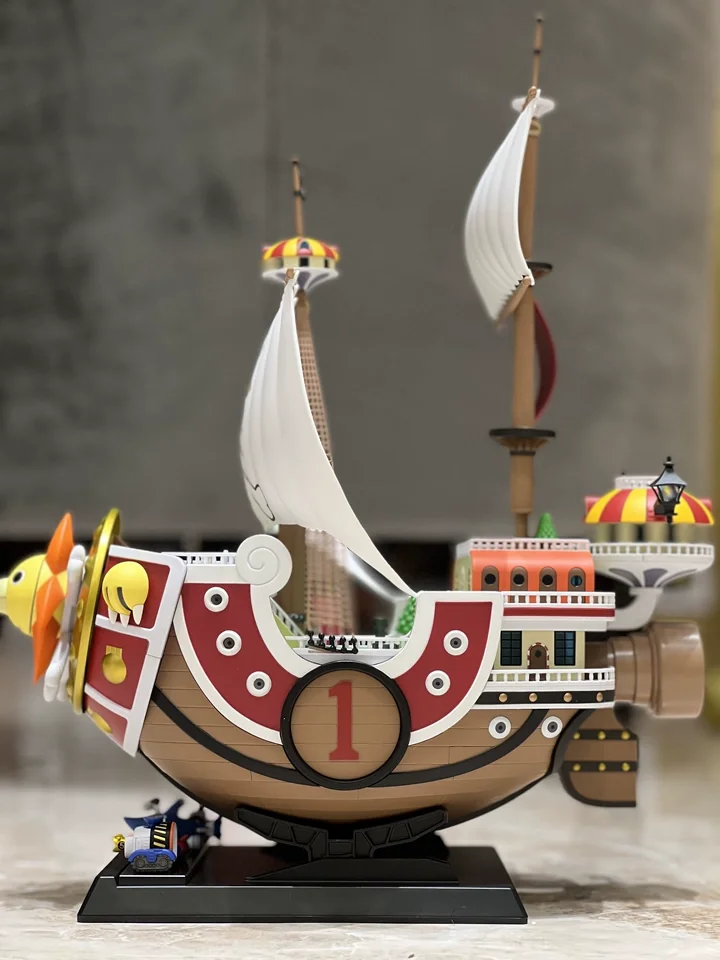 In Stock Bandai Super Alloy One Piece Thousand Sunny Ship Model Metal Die-cast Movable Collectible Figure Anime Display Ornament