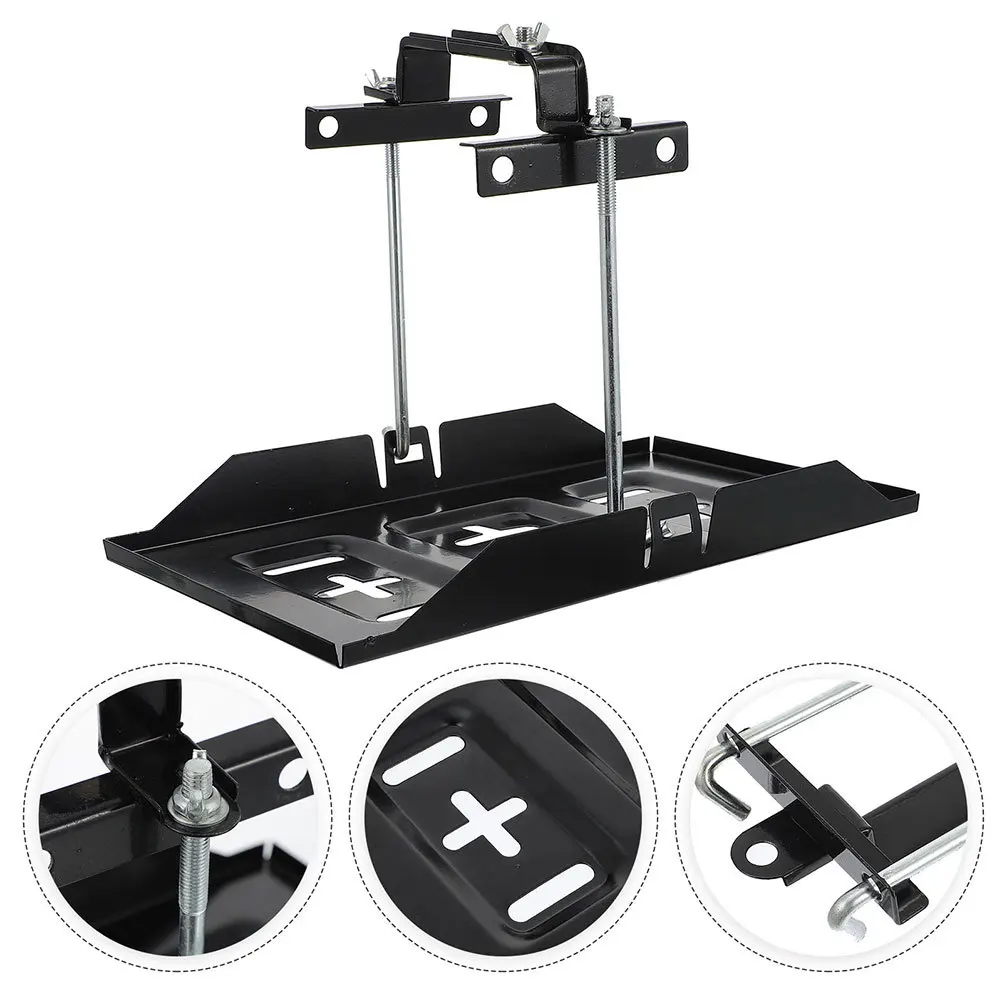 조절 가능한 홀드 다운 트레이 키트 범용 클램프 금속 보관 트레이 자동차 보트 해양 장착 트레이