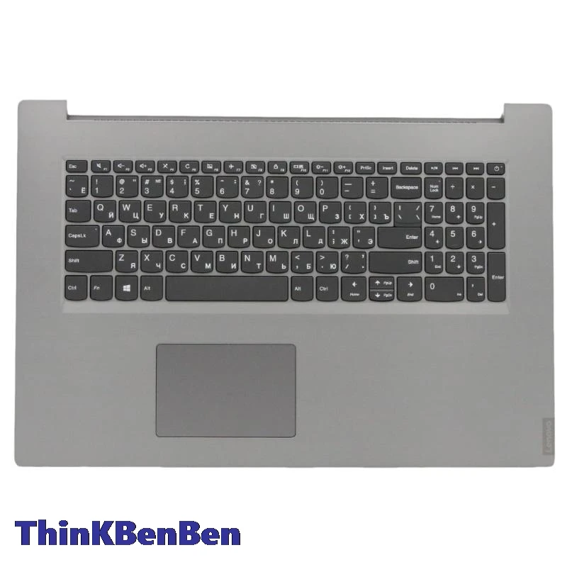 RU Russian Platinum Grey Keyboard Upper Case Palmrest Shell Cover For Lenovo Ideapad L340 17 17API 17IWL 5CB0S17176