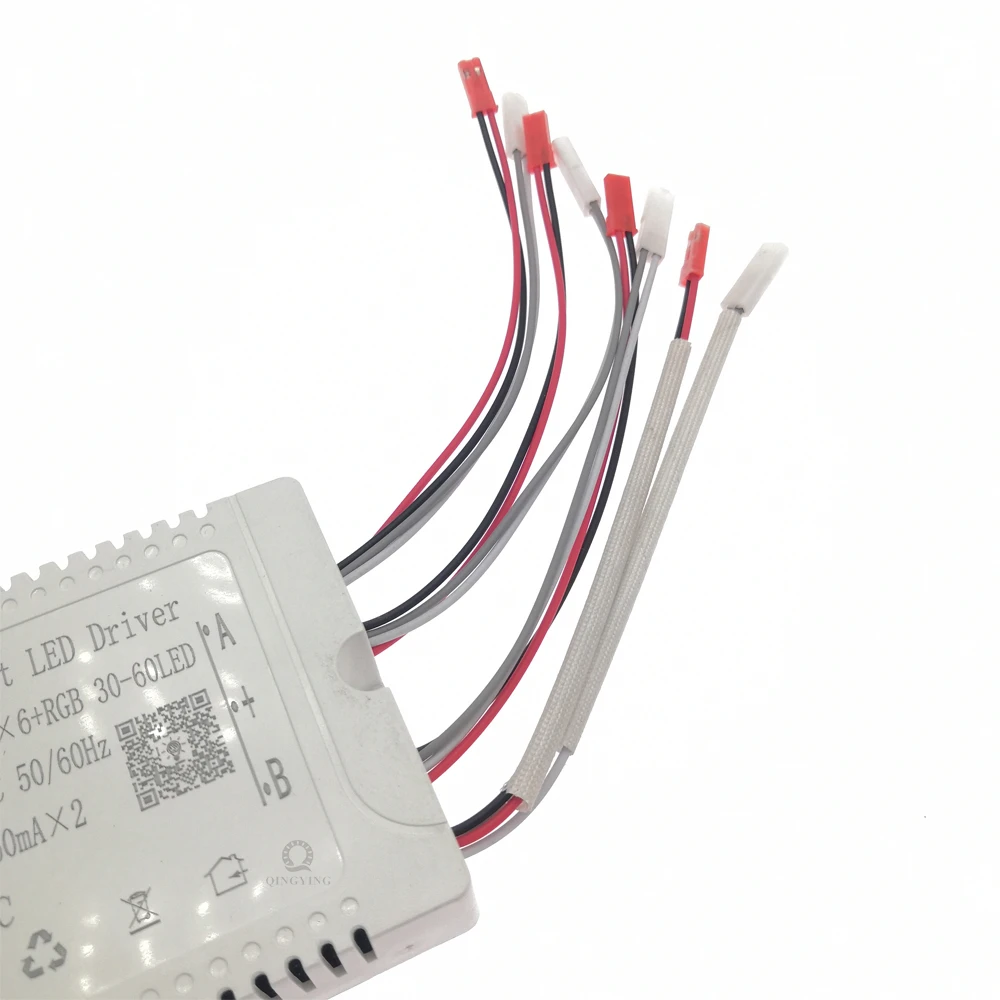 Pilote LED Intelligent 2.4G + RGB, 30-60LED, télécommande, gradation et changement de couleur, transformateur de lustre