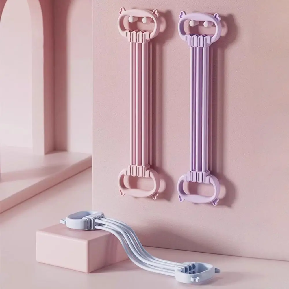 8本セット ヨガレジスタンスバンド ソフトシリコン オープンバック 練習用ストレッチストラップ 35ポンド クイックリバウンド エラスティックストレッチバンド