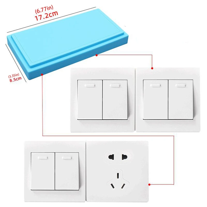 Light Switch Protective Cover Silicone Socket Cover Waterproof And Dustproof Socket Protection Switch Cover For 85/86 Type