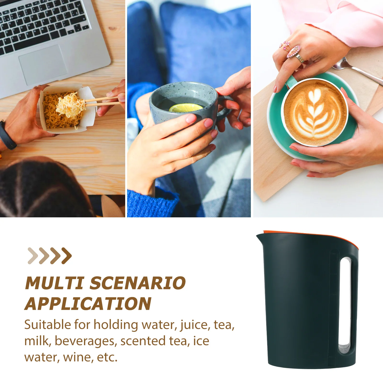 

Large Scaled Plastic Water Pot Pitcher With Handle Plastic Cooling Kettle For Home Summer Beverage Storage Container