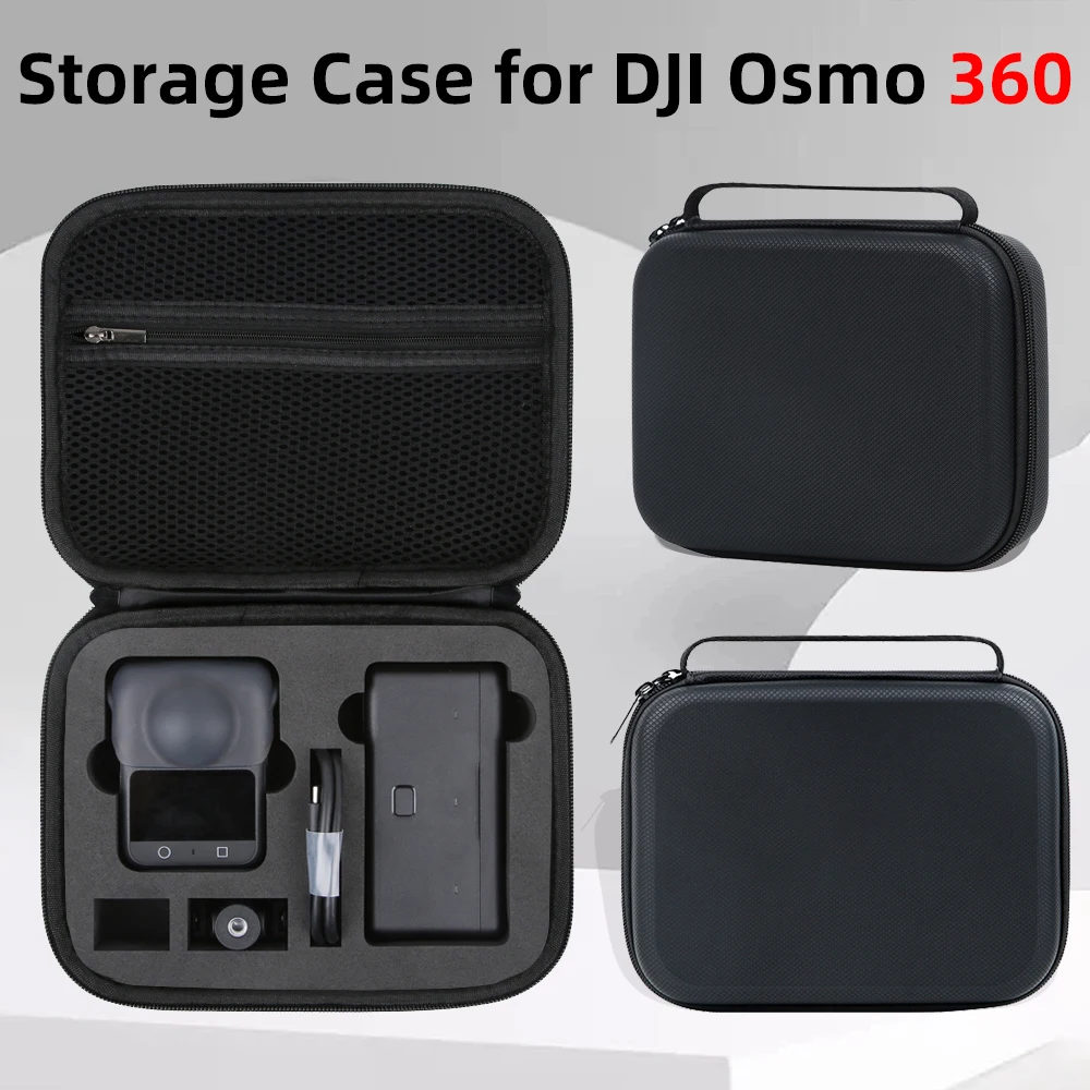 حقيبة حمل لـ OSMO 360 Adventure Combo حقيبة تخزين مقاومة للصدمات صندوق سفر حقيبة يد محمولة لملحقات كاميرا DJI OSMO 360