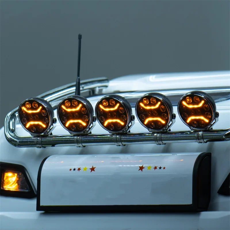 Luci da tetto a LED bicolore Controllo modalità multipla per camion Tamiya RC 1/14 SCANIA 770S R620 Volvo FH16XL 750 Arocs MAN TGX Car