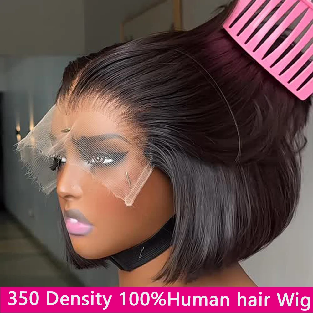100-human-hair-short-bob-350-density-glueless-wigs-2x6-5x5-hd-lace-frontal-wig-straight-hd-lace-front-ready-to-go-wig-for-women