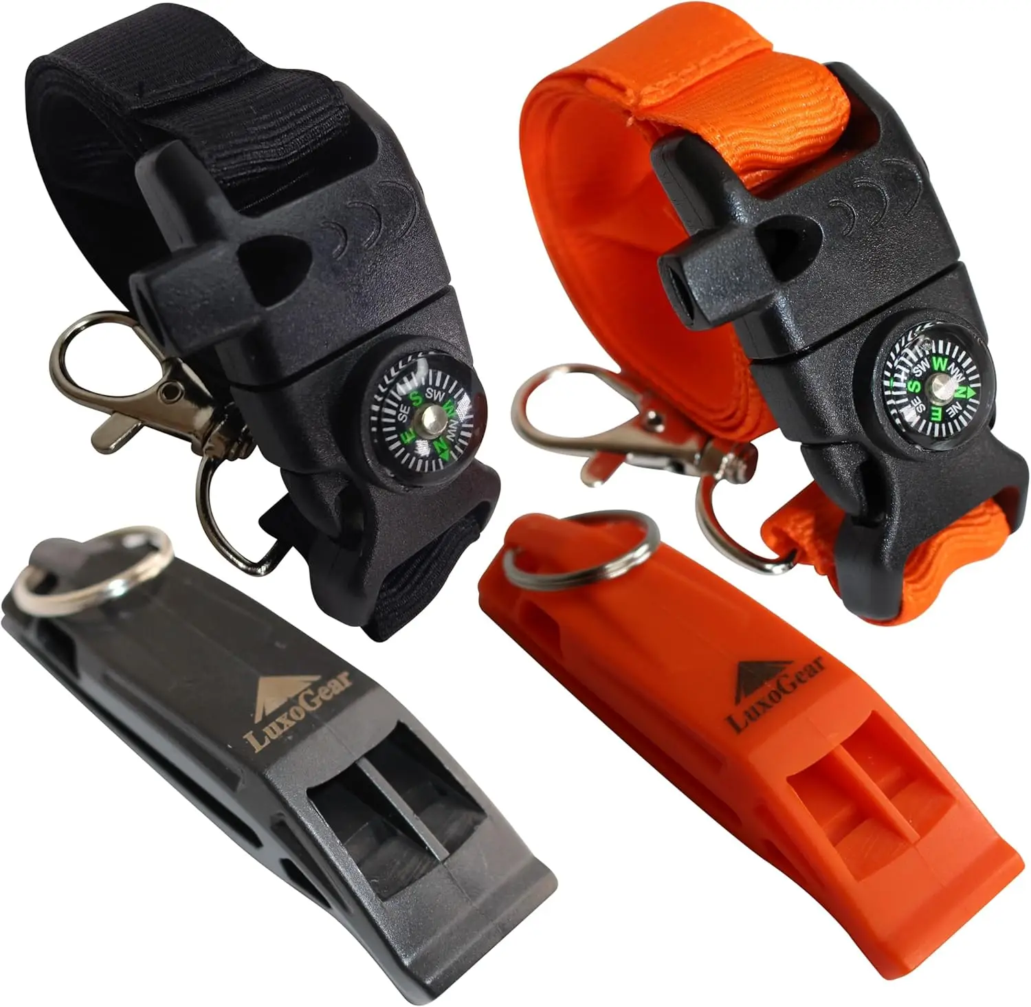 

Safety Whistle with Compass & Fire Starter - Survival Camping Gear