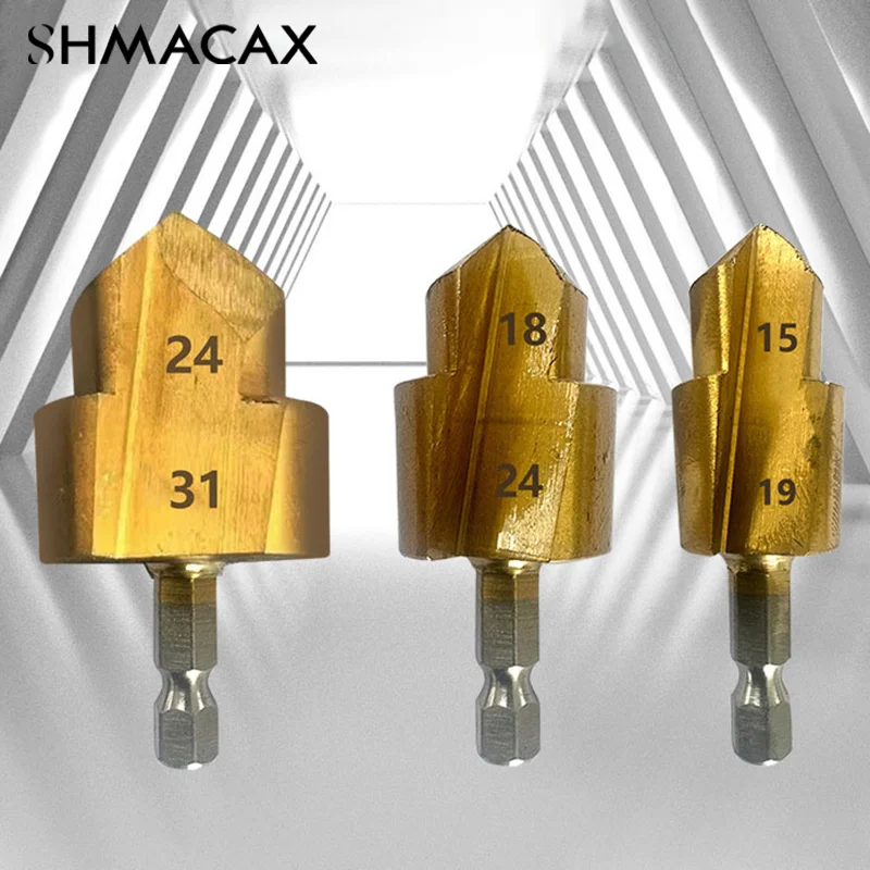 PPR Lifting Stepped Drill Bit Hexagon Shank Water Pipe Connection Tool 20/25/32mm Full Open Process