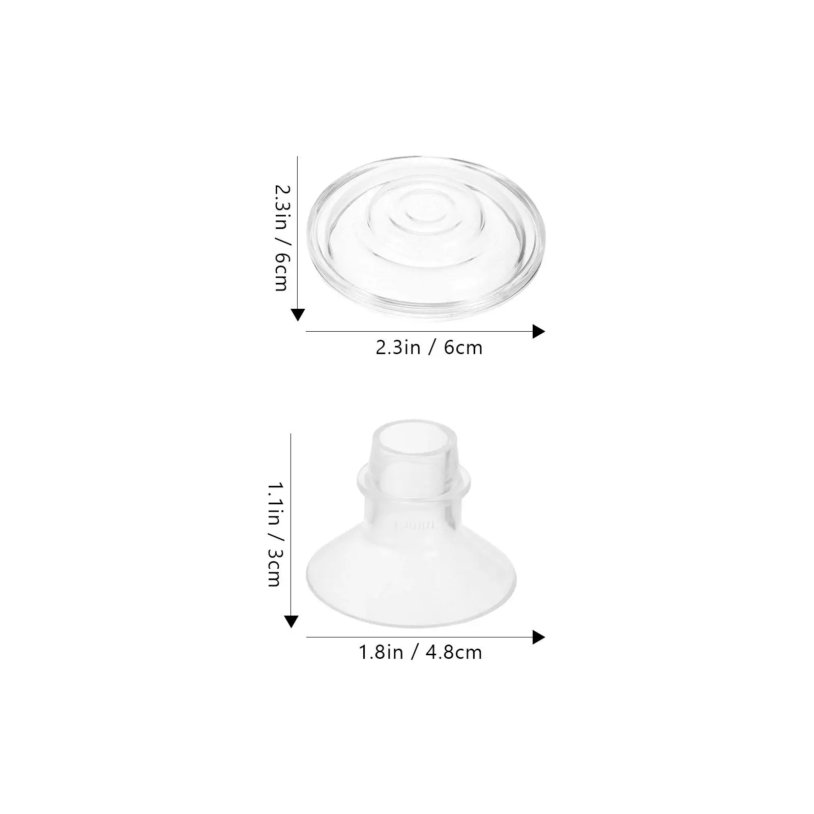 1Set Breast Pump Flange Inserts Silicone Diaphragms Duckbilled Valves Universal Wearable Electric Pump Replacement Parts