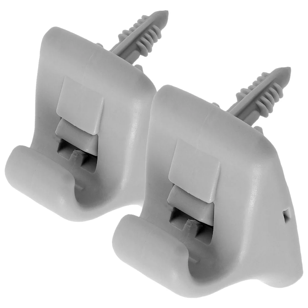 

2 Pcs Sun Visor Clip Car Auto Multifunctional Shield Bracket Repair Sunshade Grey Interior Hook