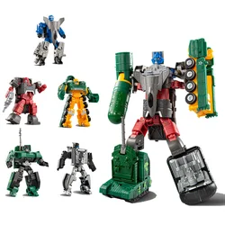 GUDI Assemble Metel Combination Robots Transformation Sea Land Air Plane Action Figure Car Plane Ship Alloy Model Toys