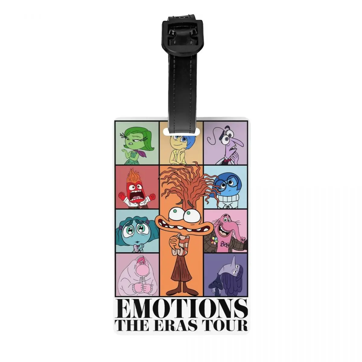 Luggage Tags Eras Tour Inside Out Cartoon Holder Baggage Boarding Tags Name ID Address Holder Baggage Tag Men Travel Label Gift