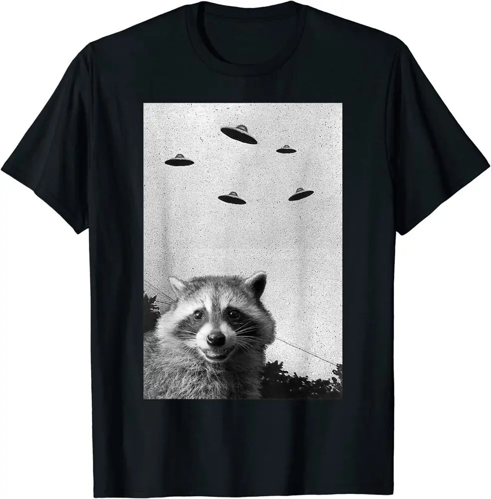 

Squirrel UFO Shirt Alien Space Flying Saucer Squirrel Lover T-Shirts Anime Graphic T-shirts 100%Cotton Short Sleeve