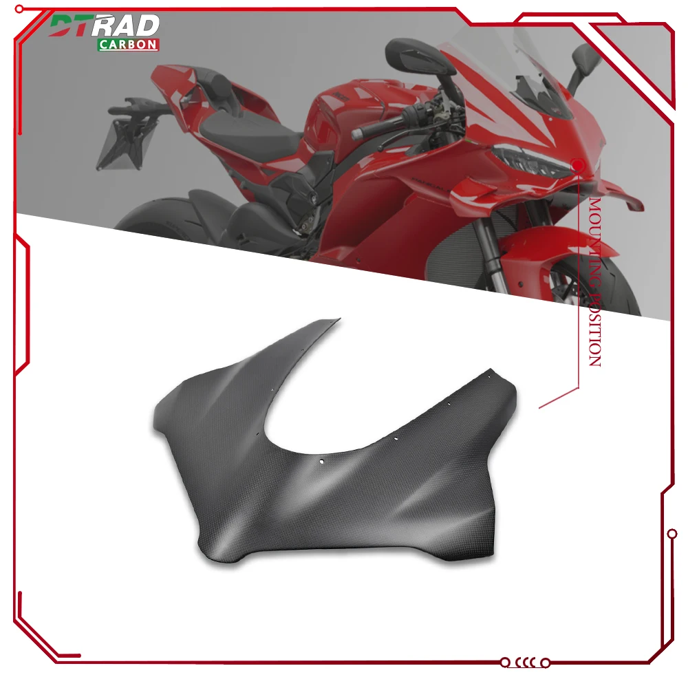 New Real Carbon Fiber Front Faring Headlight Cover Protection For DUCATI Panigale V4 V4S 2025 Motorcycle Accessories Faring Kits