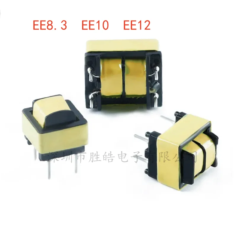 (5PCS)EE8.3 EE10 EE12 Common Mode Inductance 10MH 20MH 30MH 40MH 50MH 60MH 100MH Power Filter Inductor Coil Transformer LED DIY