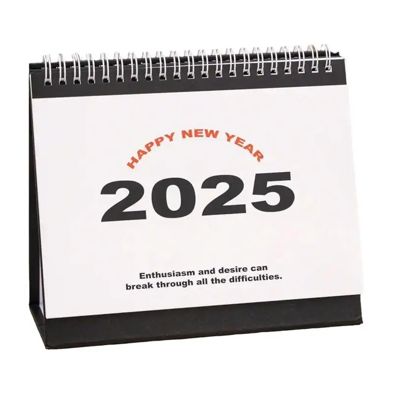 2025 Desk Calendar Cute Daily Planner Simple Solid Color Calendar Learning Goal List To-Do List Home Office Supplies