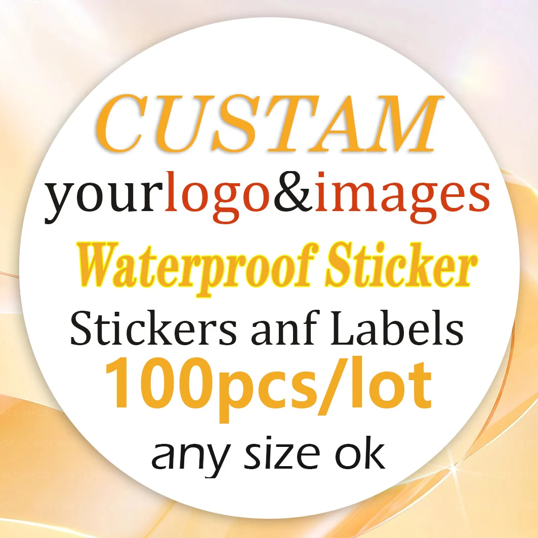 95-100 stuks Aangepaste stickers en gepersonaliseerde bedrijfslogo-labels, waterdicht en ontwerp je eigen labels, verjaardagsbruiloftstickers