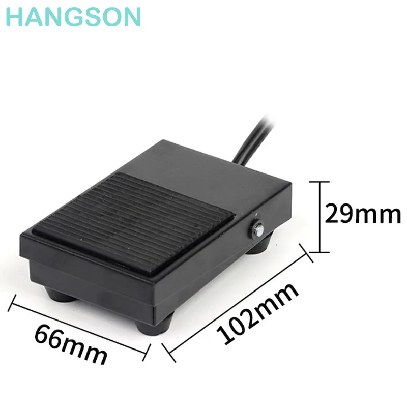 Foot Pedal Switch SPDT Momentary Power NO NC 10A 250VAC Heavy Duty Metal Foot Switch for Woodworking Machine Control