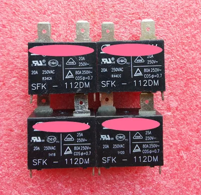 10pcs/lot  SFK-112DM 12V 20A 250VAC Power Relay