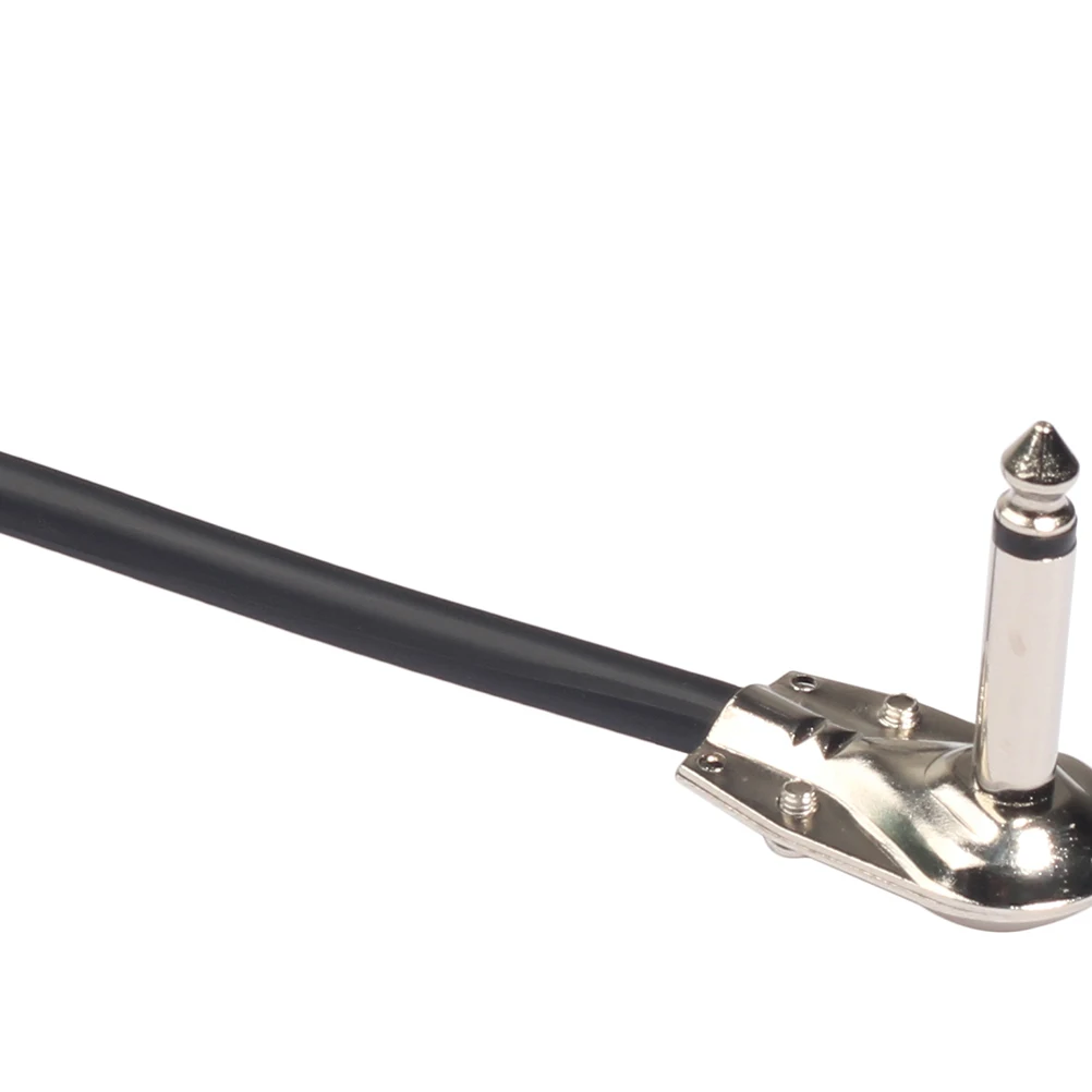 

5Pcs Guitar Effect Pedal Patch Cable Right Angle 6.35mm Male to Male Elbow Low Capacitance Accurate Signal Quality