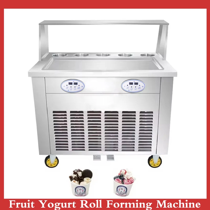 2024 Commercial High-Quality Stainless Steel Stir Fried Yogurt Machine Commercial Deep Fried Ice Cream Roll Machine